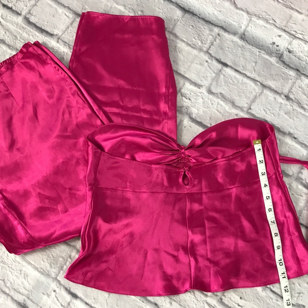 🎉 Host Pick! 🎉 Vintage NWOT Victoria’s Secret‎ Pajamas Satin Barbie Pink - Picture 10 of 14